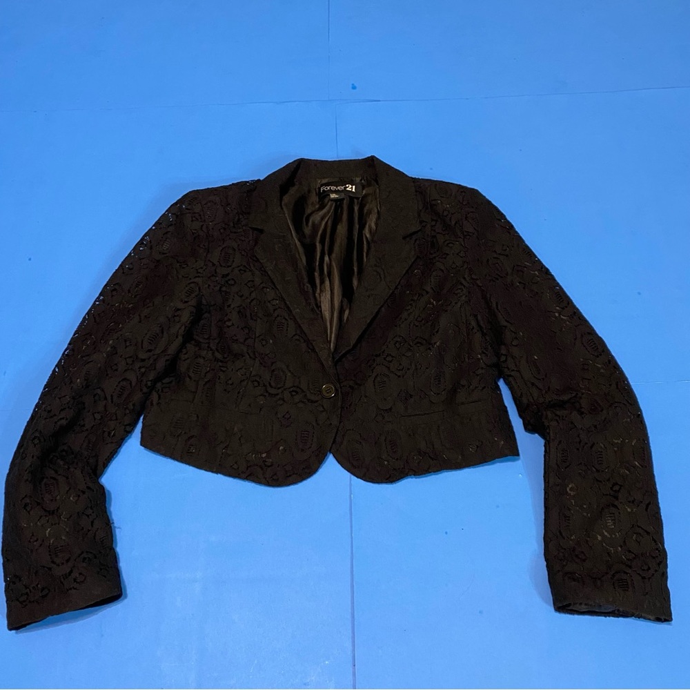 Forever 21 Elegant Black Lace Women's Jacket